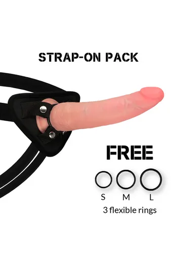 Dual Density Crusader Dildo with Rock Army Harness - Realistic Pleasure and Versatility