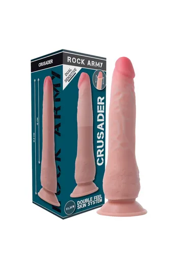 Dual Density Crusader Dildo with Rock Army Harness - Realistic Pleasure and Versatility