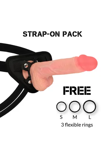Harness + Spitfire Dildo Rock Army: Realistic Pleasure & Ultimate Versatility