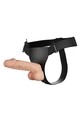 Harness with Vibrating Dildo - Realistic and Adjustable Penetration