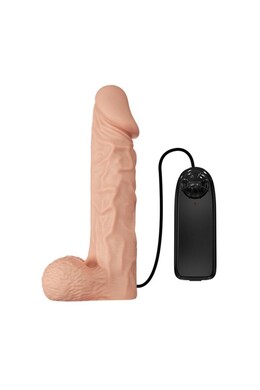 Harness with Vibrating Dildo - Realistic and Adjustable Penetration