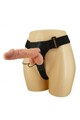 Harness with Vibrating Dildo - Realistic and Adjustable Penetration