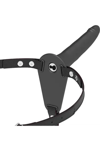 Fetish Submissive Harness with Vibrator - Sensual Control in Medical Grade Silicone