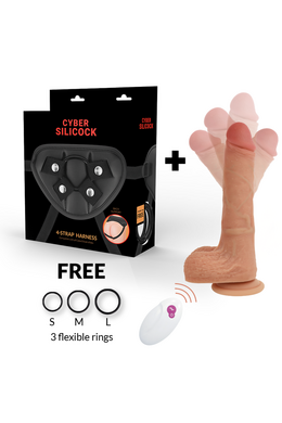 CYBERSILICOCK Harness + Realistic Dildo Mr Rick | Premium Sex Toy Set