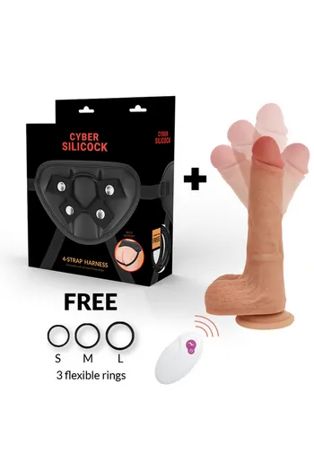 CYBERSILICOCK Harness + Realistic Dildo Mr Rick | Premium Sex Toy Set