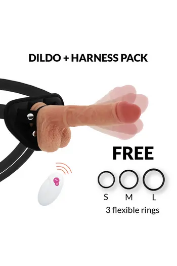 Harness CYBERSILICOCK + Dildo Realistico Mr Rick | Giocattolo Sessuale Premium