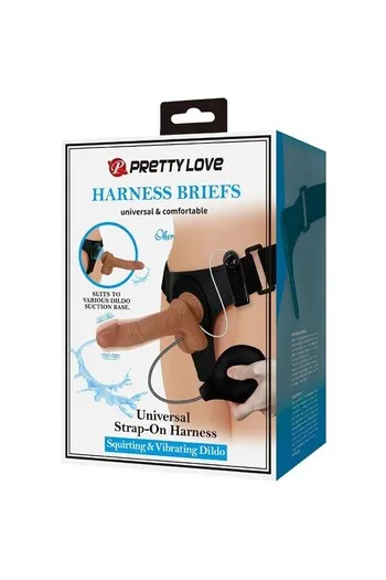 Realistic Dildo Pretty Love BW-022103P with Vibration and Jet Function - Powerful Stimulation