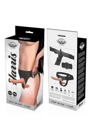 Arnese a Doppio Dildo per Coppie | Harness Attraction