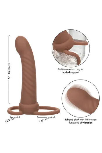Performance Maxx Rechargeable Ribbed Dual Penetrator - Dual Penetration Vibrator