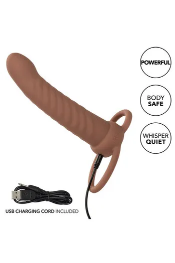 Performance Maxx Rechargeable Ribbed Dual Penetrator - Dual Penetration Vibrator