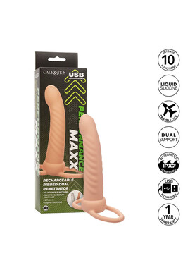 Performance Maxx Rechargeable Ribbed Dual Penetrator - Intense Double Penetration Experience
