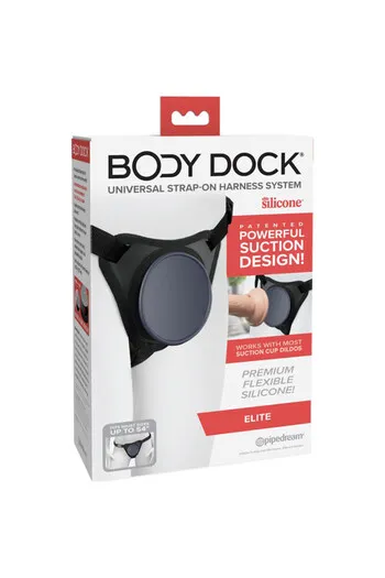 Body Dock Elite: Push-and-Play Suction Harness for Dildos | Pipedream