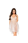 PENTHOUSE - NAUGHTY DOLL BABYDOLL BIANCO
