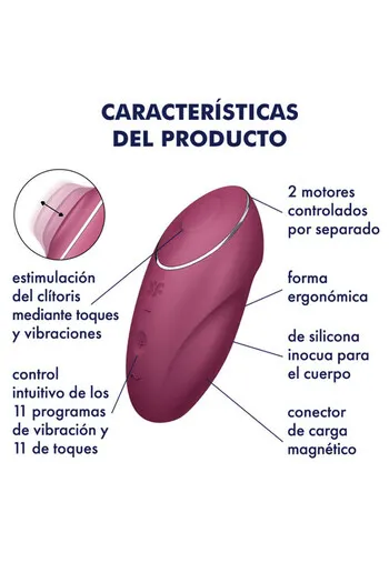 Satisfyer Tap & Climax 1: Vibrazioni e Tapping per Orgasmi Intensi | Giocattolo Sessuale