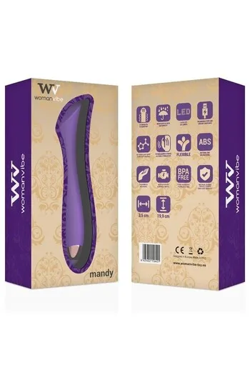 Womanvibe Mandy: Dual Motor Vibrator for Intense Stimulation and Maximum Pleasure