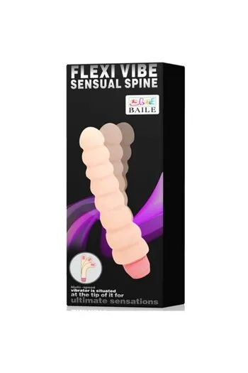 Anal vibrator with multiple ridges and curved shaft