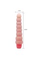 Anal vibrator with multiple ridges and curved shaft