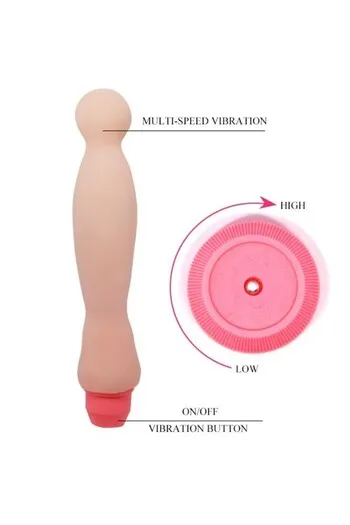 Large Flexible Vibrator for Intense G-Spot and Prostate Stimulation