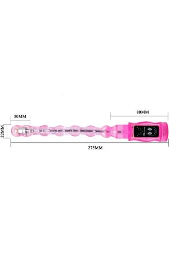 Flexible anal stimulator with 6 vibration speeds