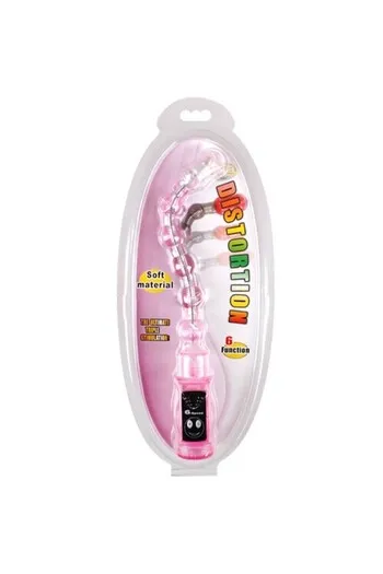 Flexible anal stimulator with 6 vibration speeds