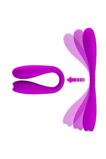 C-Shaped G-Spot and Clitoral Vibrator - 12 Vibration Modes | Pretty Love