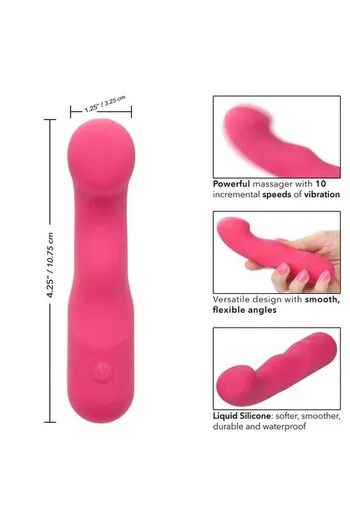 Curvy Liquid Silicone Pixies - Massaggiatore Intimo con 10 Velocità