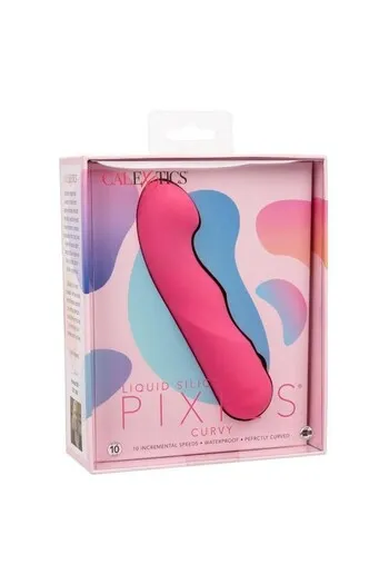 Curvy Liquid Silicone Pixies - Massaggiatore Intimo con 10 Velocità