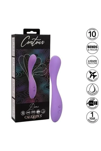 Demi Vibrating Massager by Calexotics: 10 Functions, Liquid Silicone, Waterproof