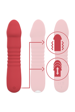Vibratore INTENSE - JUNI UP & DOWN 10 Vibrazioni Rosso | Esperienze Uniche
