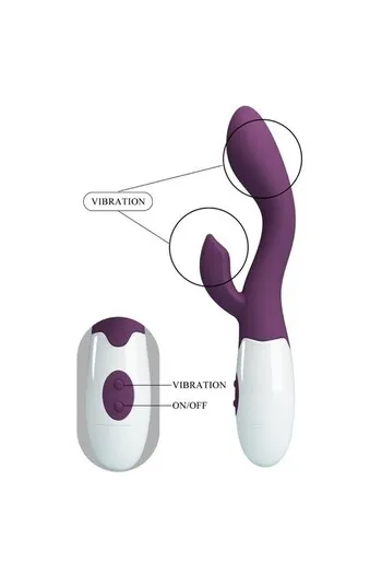 Dual G-Spot & Clitoral Stimulator - 30 Vibration Functions | Pretty Love