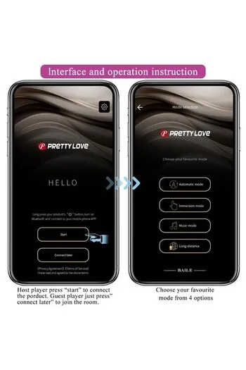 Pretty Love Electric Vibrator with App Control: 12 Vibrations + 5 Shocks | Sex Toy