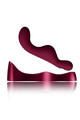 2-in-1 Vibrator with Remote Control | Ruby Glow Pink Rocks-Off | Hands-Free Experience