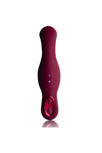 2-in-1 Vibrator with Remote Control | Ruby Glow Pink Rocks-Off | Hands-Free Experience