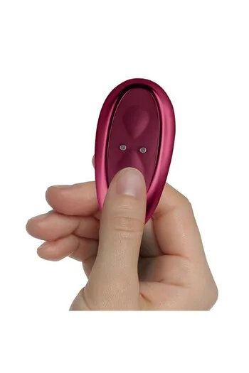 2-in-1 Vibrator with Remote Control | Ruby Glow Pink Rocks-Off | Hands-Free Experience