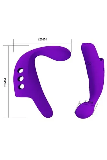 Rechargeable finger vibrator with 10 modes