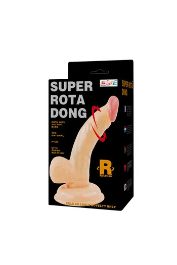 Super Rota Dong: Dildo Rotante Realistico con Ventosa Forte | Giocattolo Sessuale Unisex