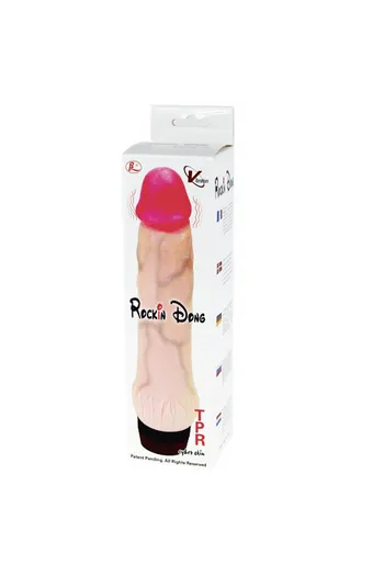 Rocking Dong III: Dildo Realistico con Vibrazione Multivelocità | Giocattolo Sessuale Extra Grande