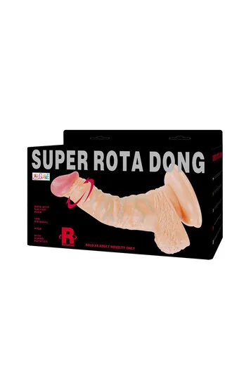 Super Rota Dong - Realistic Rotating Dildo with Suction Cup & Vibration