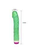 Dildo Vibrazione Verde Realistico - Multivelocità