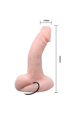 Realistic Dildo with Strong Suction Cup and Multi-Speed Vibration - TPR Skin-Like Material