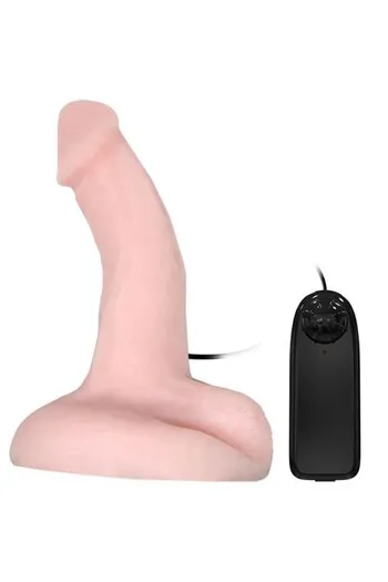 Realistic Dildo with Strong Suction Cup and Multi-Speed Vibration - TPR Skin-Like Material