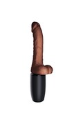 King Cock Plus Thrusting Cock With Balls: Dildo Vibrante con Spinta, Riscaldamento e Vibrazioni