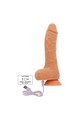 Vibrating rotating thrusting dildo