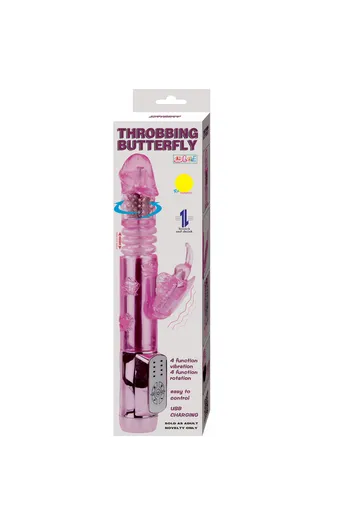 Vibratore Rabbit Throbbing Butterfly - Piacere Completo