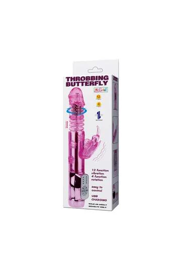 Rabbit Throbbing Butterfly Vibrator - Complete Pleasure