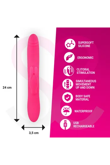 Warren Rabbit Vibrator: Intense G-Spot and Clitoral Stimulation