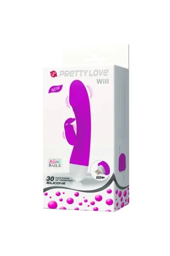 Rechargeable Rabbit Vibrator in Silicone - 30 Vibration Modes