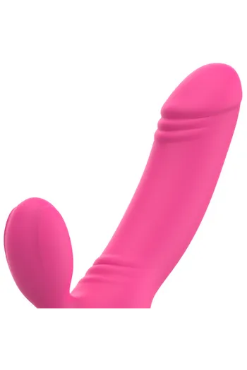 OHMAMA Dual Stimulation Dildo - G-Spot and Clitoral Vibrator