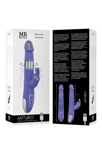 ARTURO VIBRATOR & ROTATOR by MR BOSS | Rotating Beads Vibrator with Remote Control