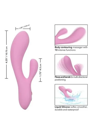 Zoie Massaggiatore Duale - Stimolazione G-Spot e Punto G con 10 Funzioni Vibrazione
